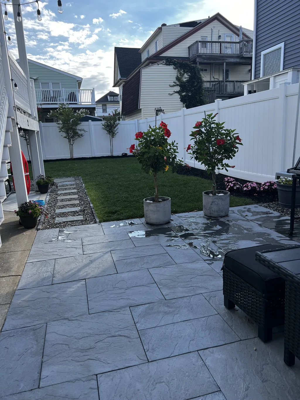 Backyard Patio and Yard