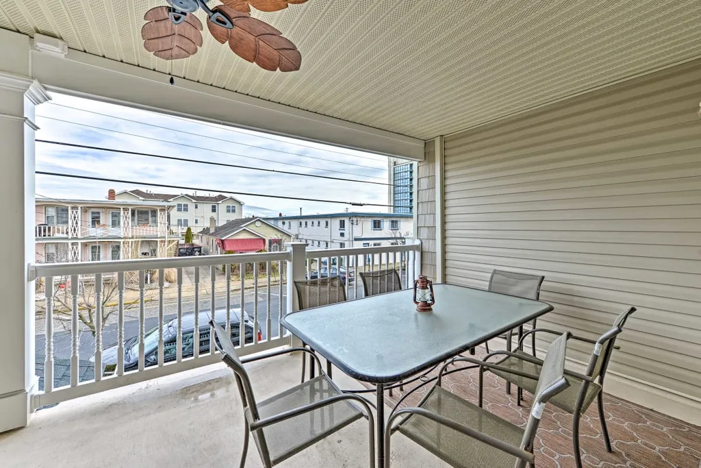Dining table on deck