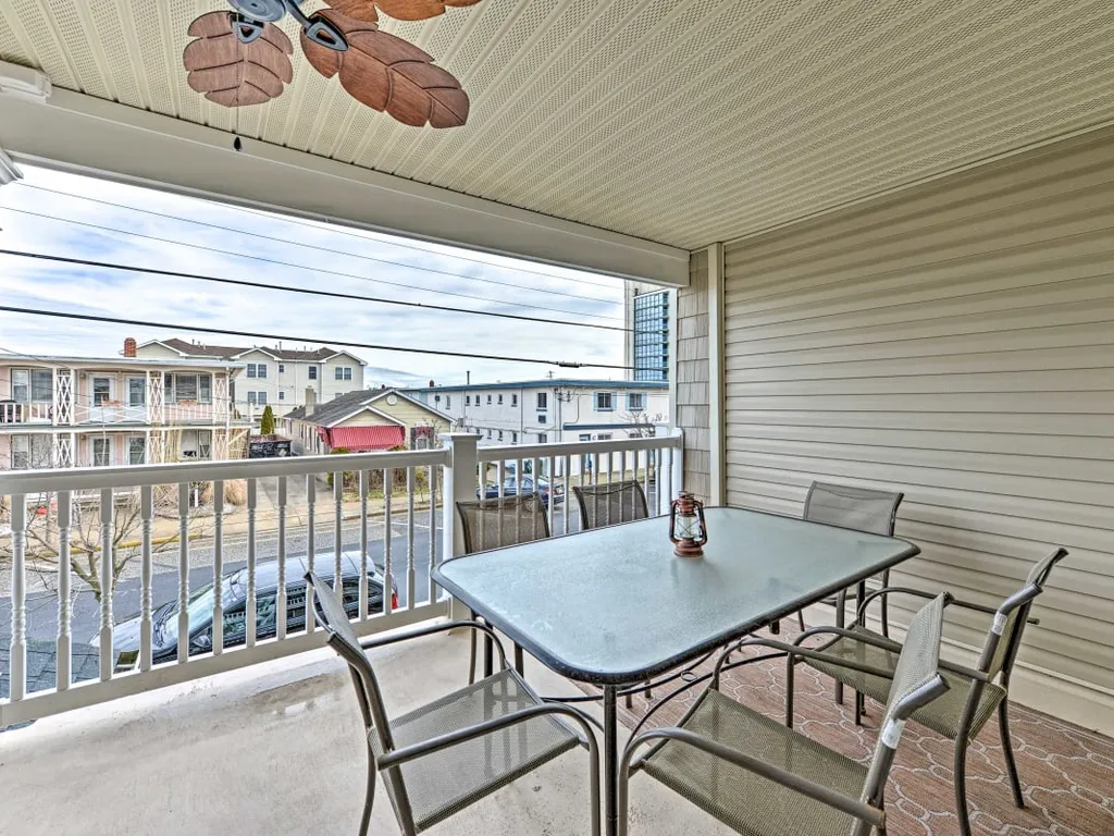 Dining table on deck