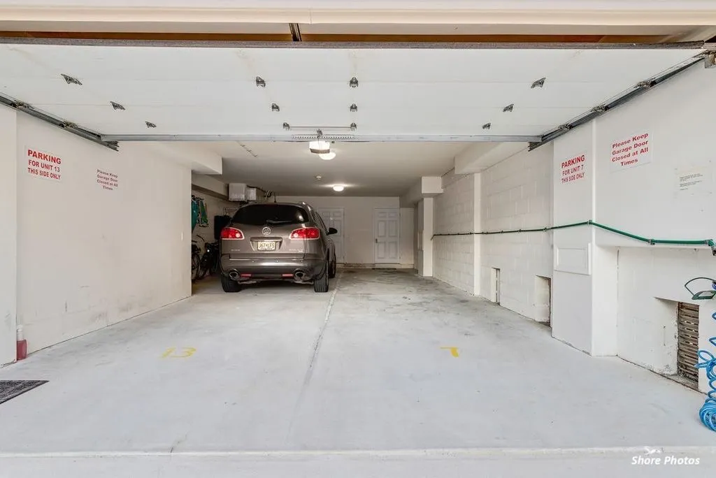 Garage with room for two cars tandem