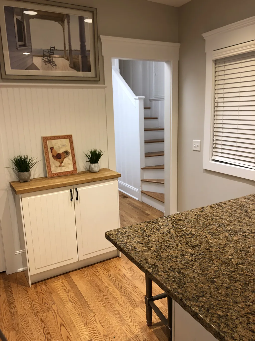 Kitchen Looking toward Laundry room and back staircase