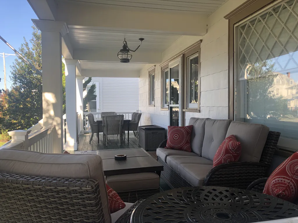 Porch seating and dining