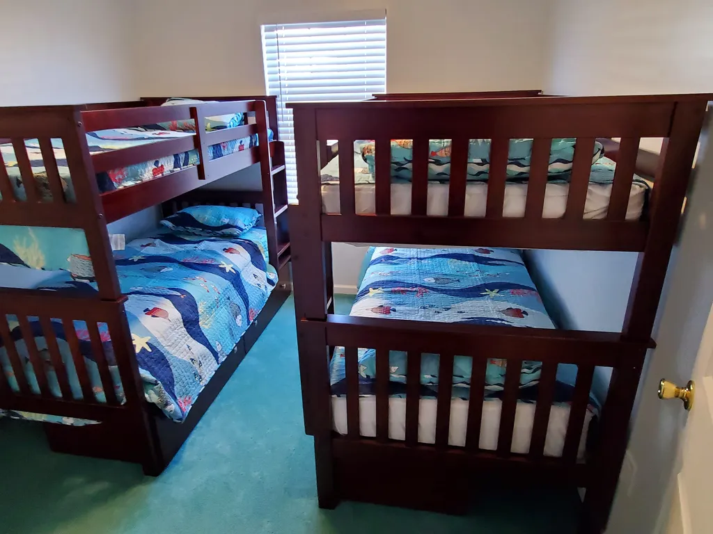 Bedroom #4 with New Twin Bunk Beds