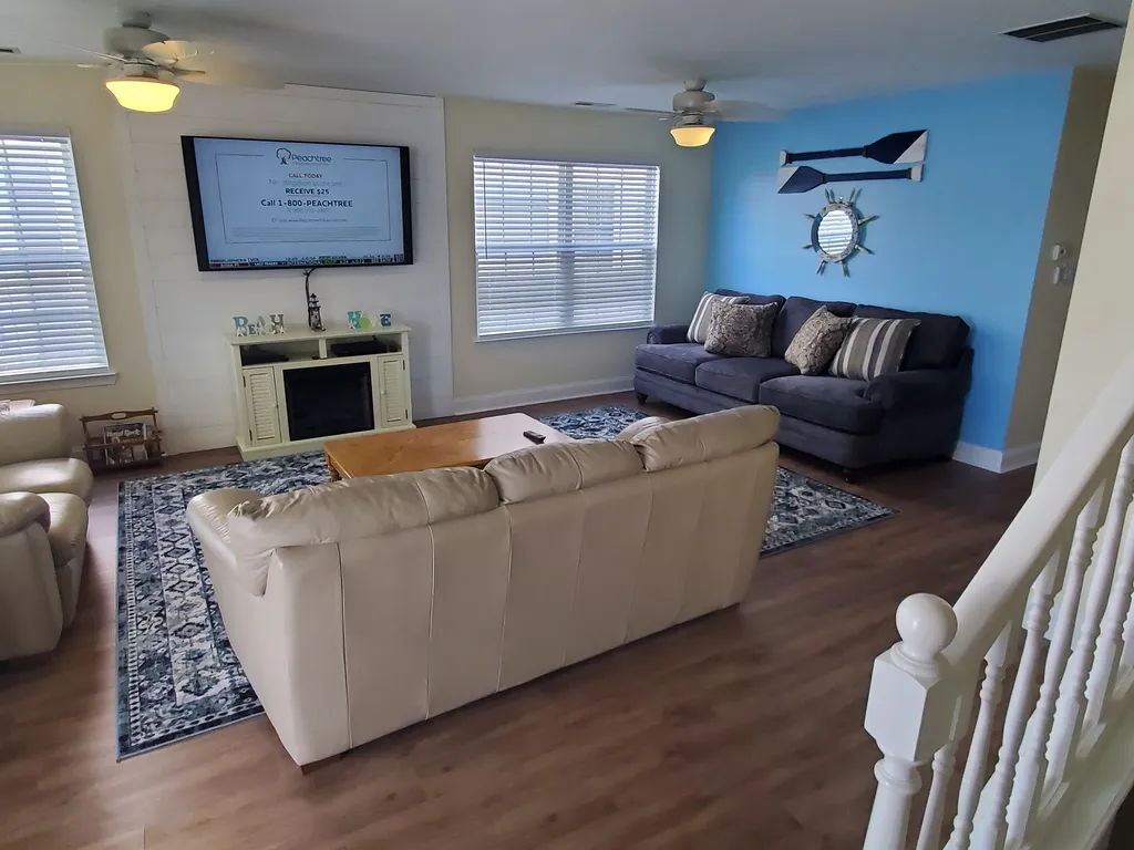 Two Ceiling Fans &amp;amp; Electric Fireplace
