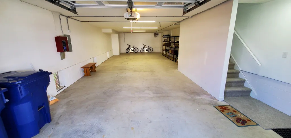 Large Private Garage with Private Entrance to First Floor