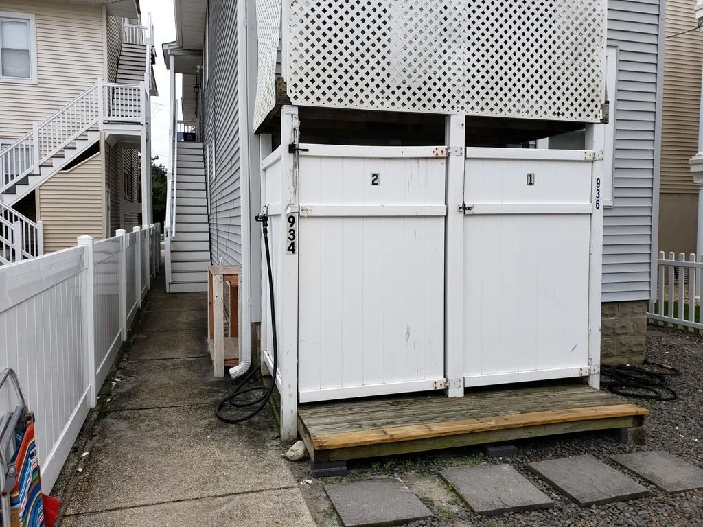 Enclosed Outside Shower