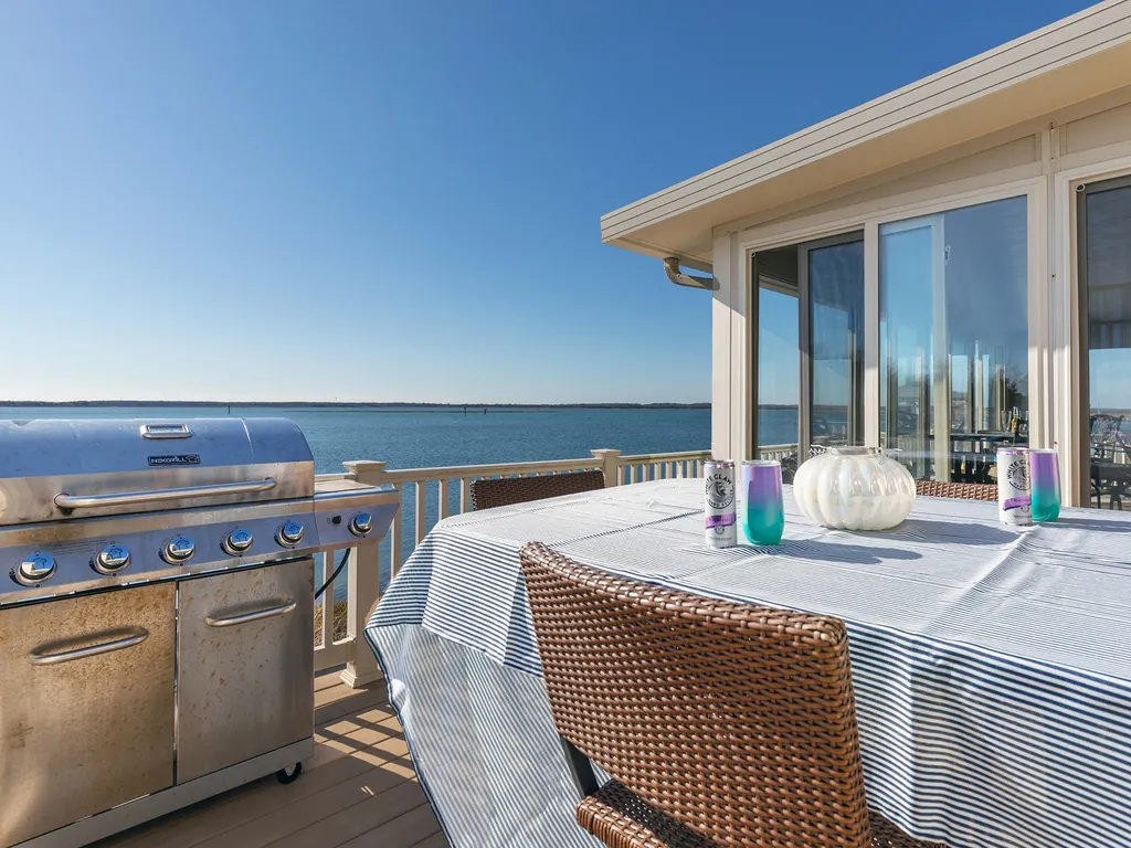 Grill on side deck perfect for sunset s
