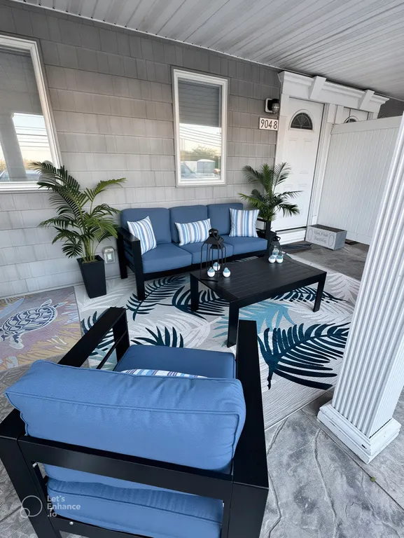 Updated lower patio