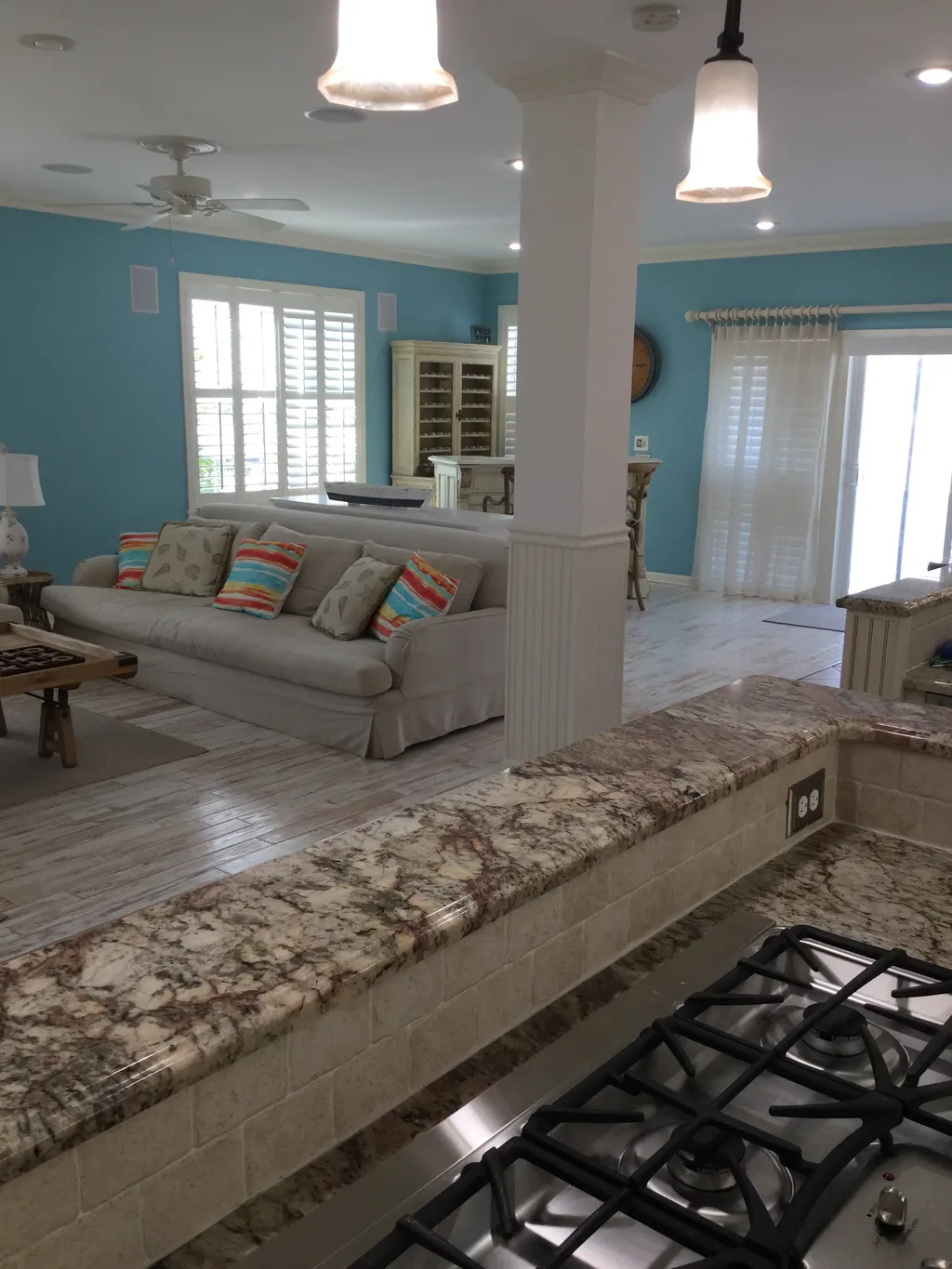 Open concept entertaining 