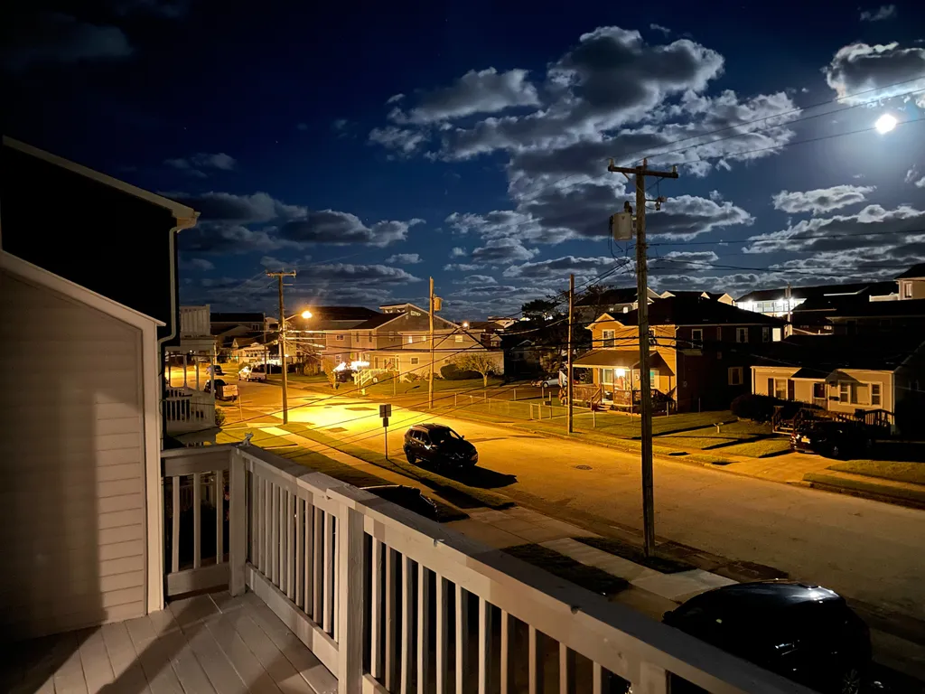 Quiet Street at Night from top deck