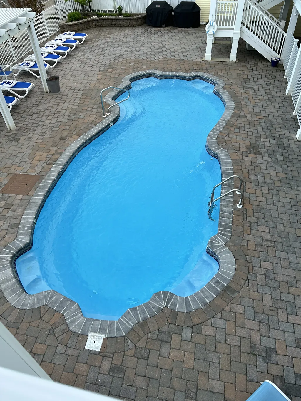 Accent the in ground pool
