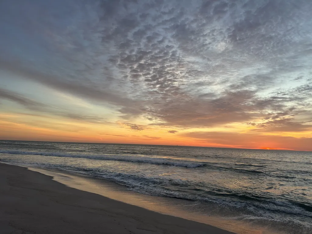 Beautiful sky at the Jersey Shore.