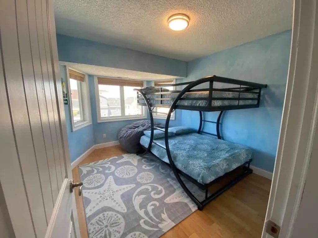 Second Bedroom, Full over Full Bunk bed, Large Bean Bag