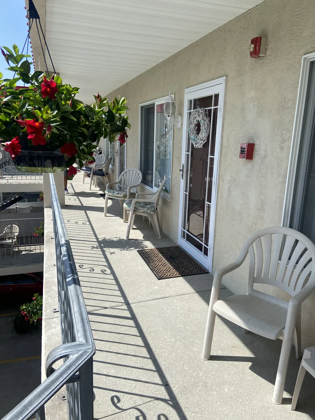 Outside condo area
