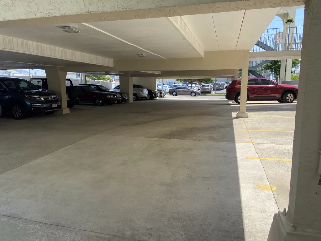Garage , Fully light at night , one reserved spot 