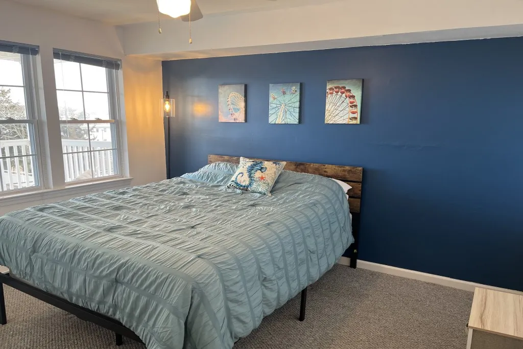 2nd Floor Queen Bedroom w/ Private Deck