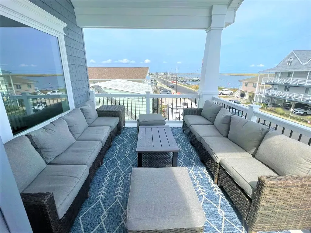 2nd floor Deck with bay and ocean views