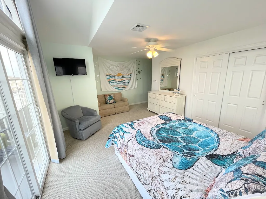 4th Floor Bedroom #1 with Ocean View Balcony