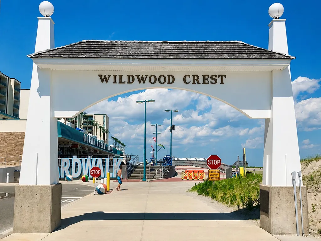 Easy Walk or Bike to Wildwood Boardwalk