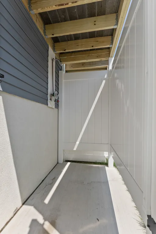 Outdoor covered shower