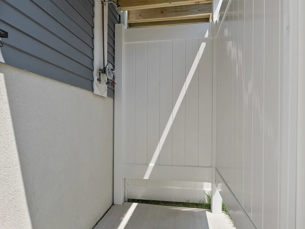 Outdoor covered shower