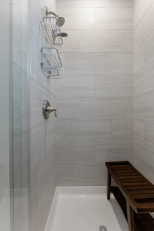Shower off of living room