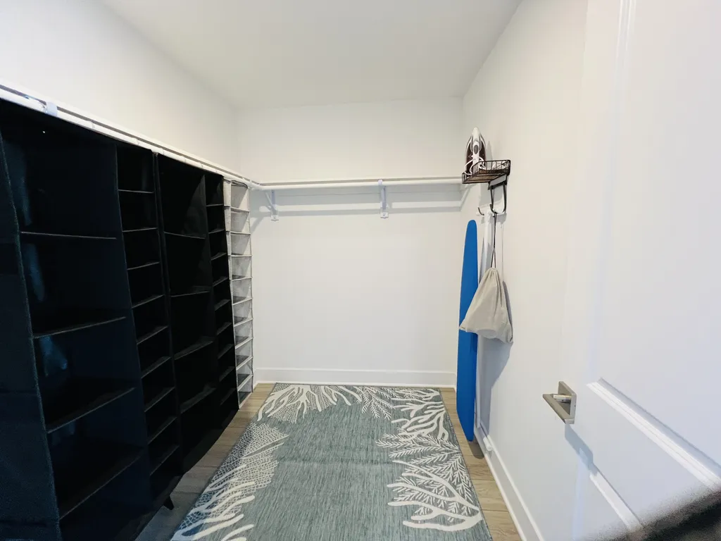 Master bedroom walk in closet