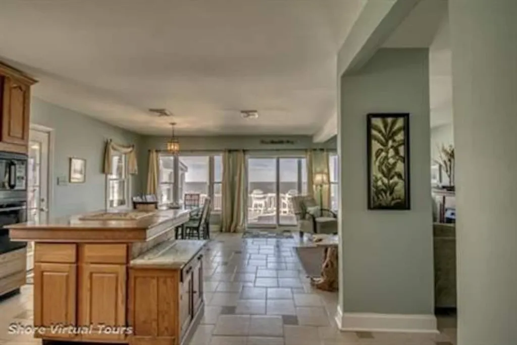 living room and kitchen