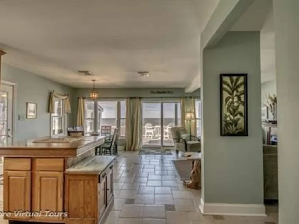 living room and kitchen