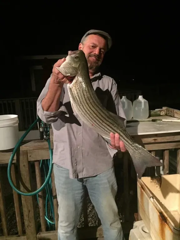 Fishing off deck 