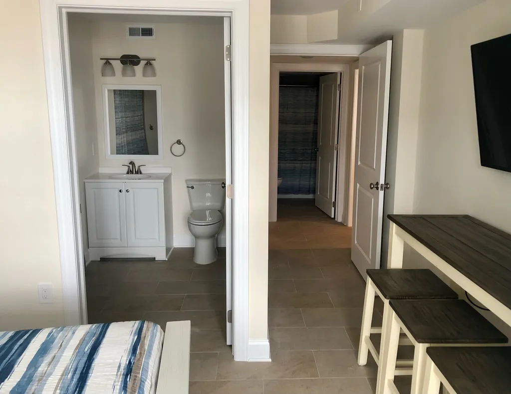Master bedroom and bath
