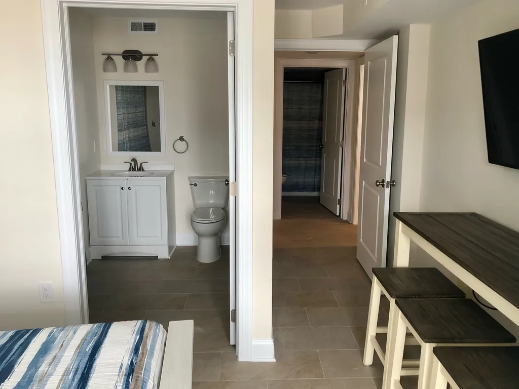 Master bedroom and bath