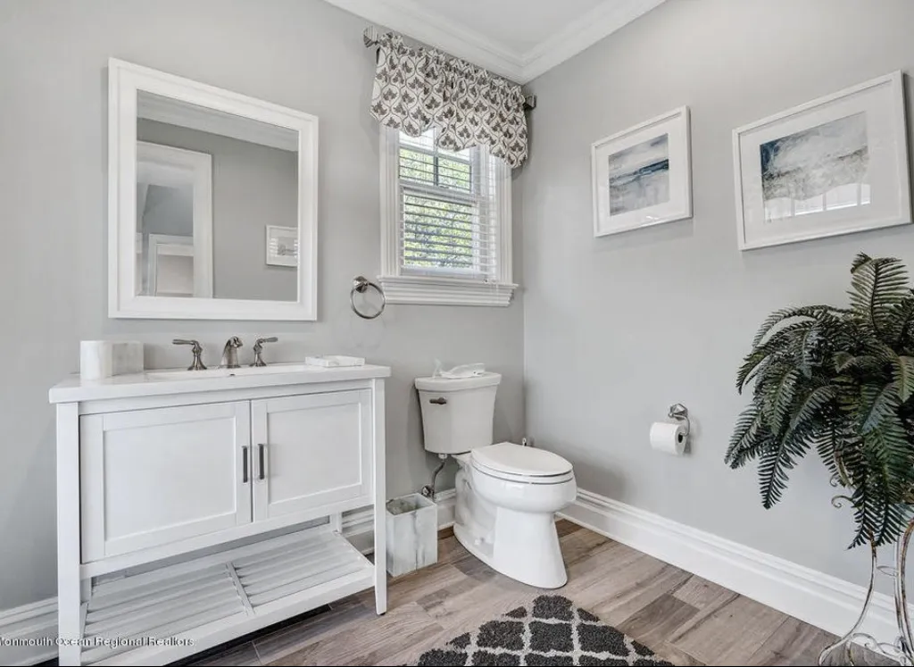 First floor powder room