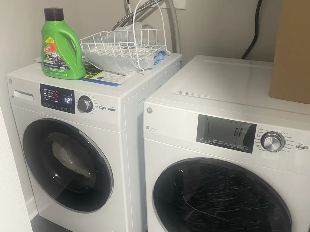 washer and dryer