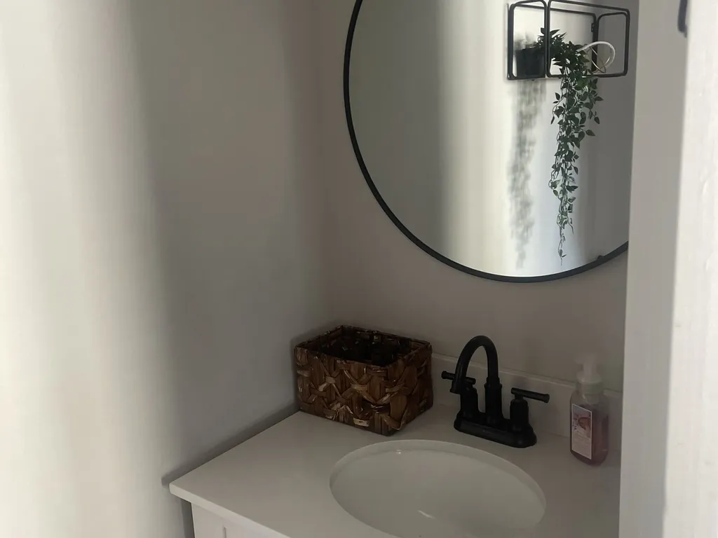 1/2 bathroom off of main living area
