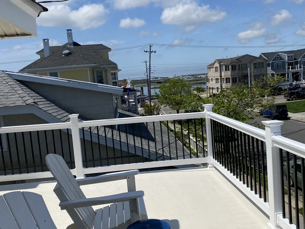 Upstairs porch off primary with great views