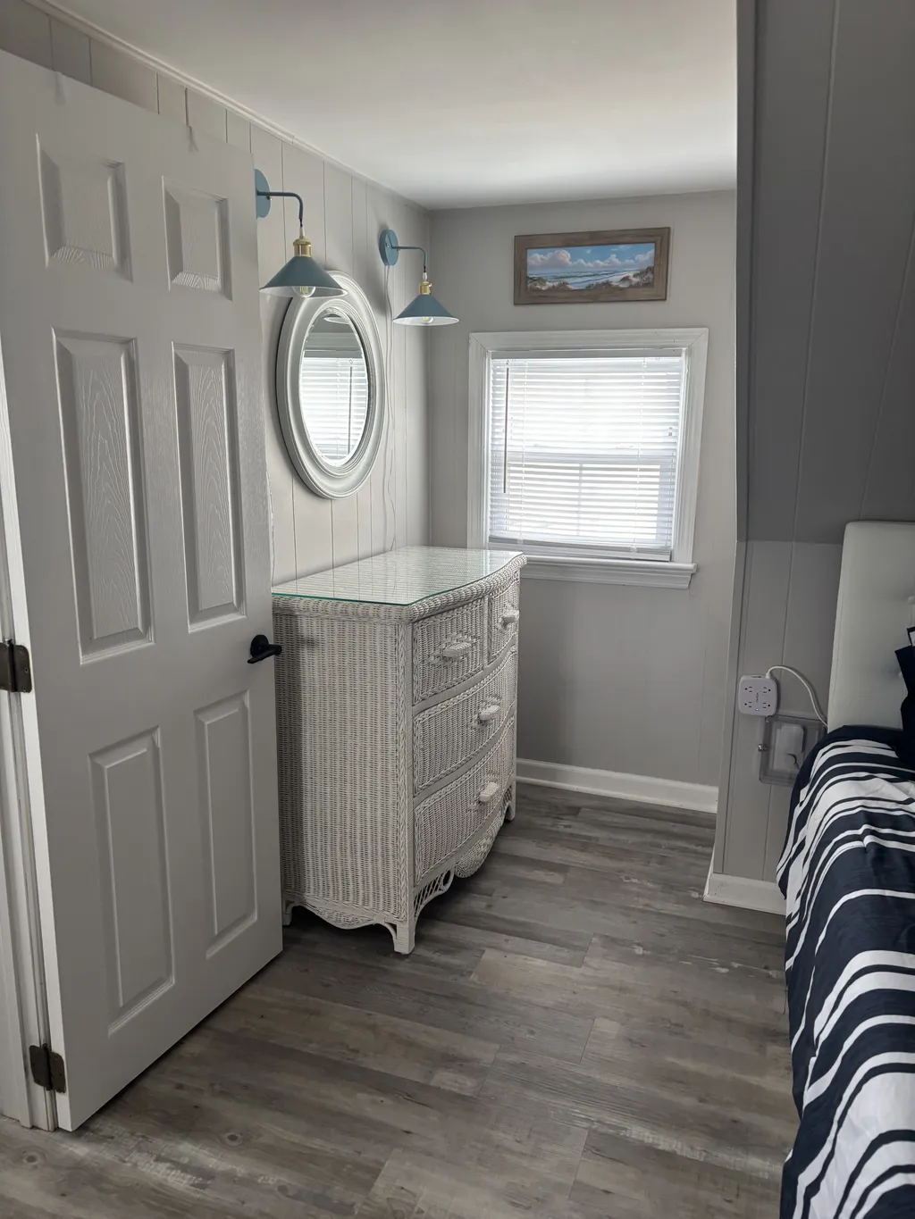Upstairs next to twin bed