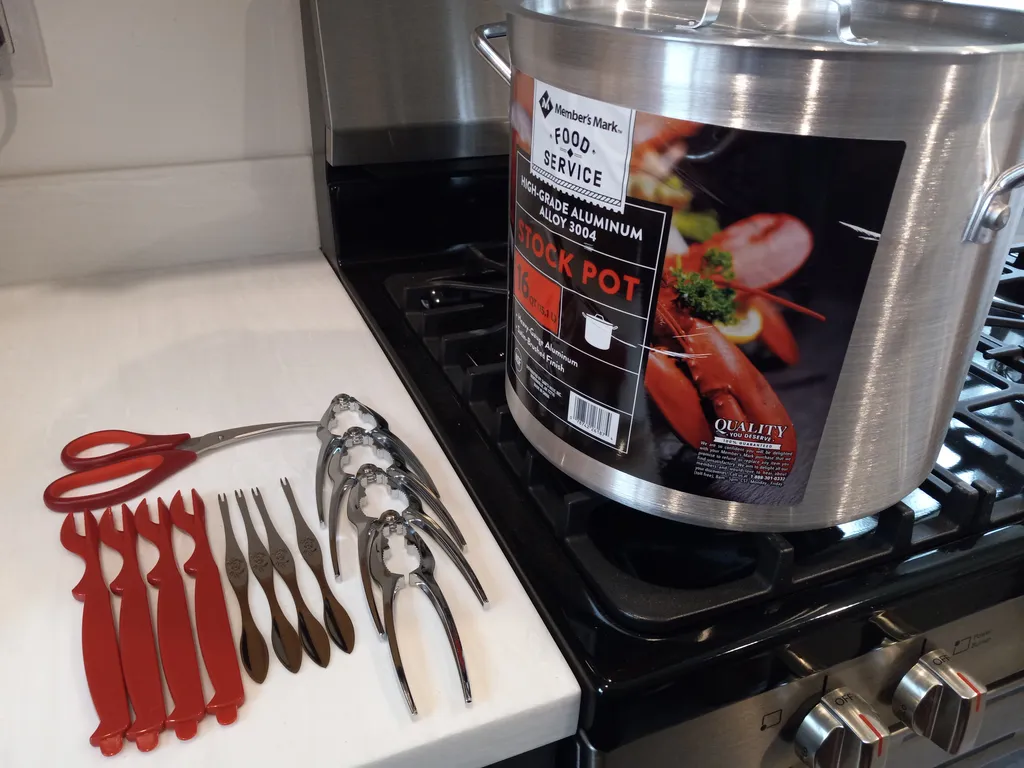 Do you like lobster? Cook and pick your own with provided pot and utensils