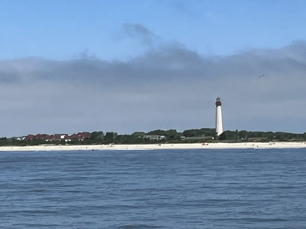 Cape May lighthouse - taken from the Whale and Dolphin Research boat tour