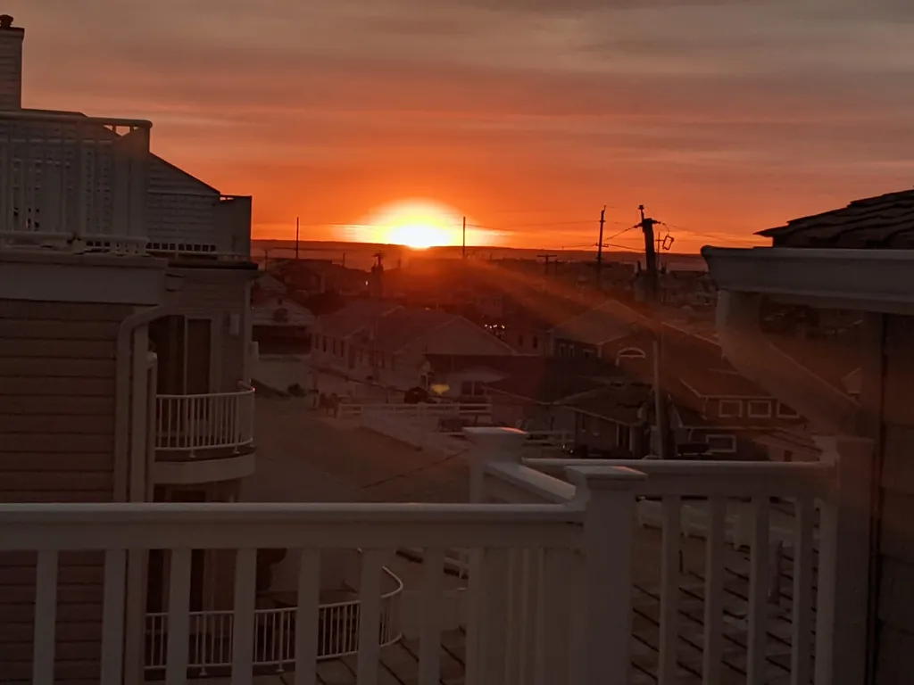 Sun Set from Back Patio Bay