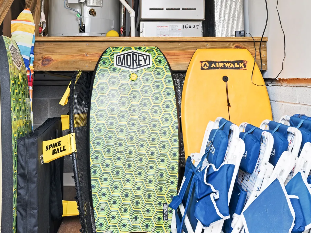 Gear up for beachside bliss with our complimentary beach chairs, wagon, umbrellas, and surfboard. Embrace the sun, sand, and waves for unforgettable seaside adventures during your stay.