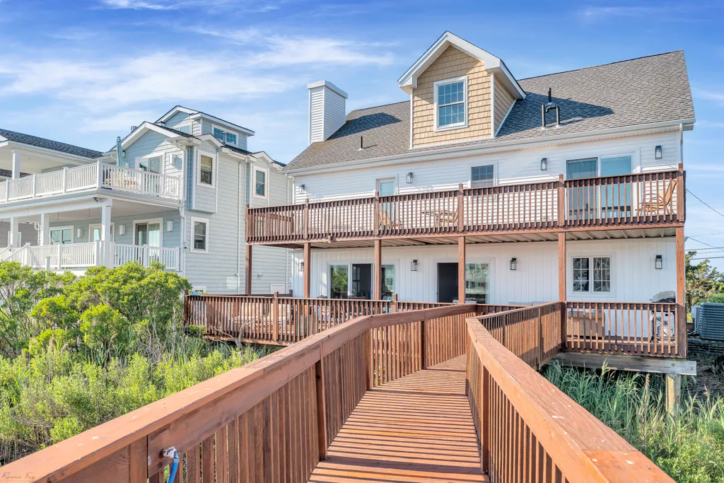 Enjoy brand new exterior decks (composite decking material)