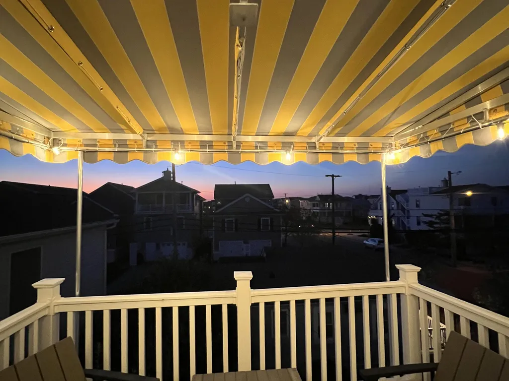 Deck off Master at night
