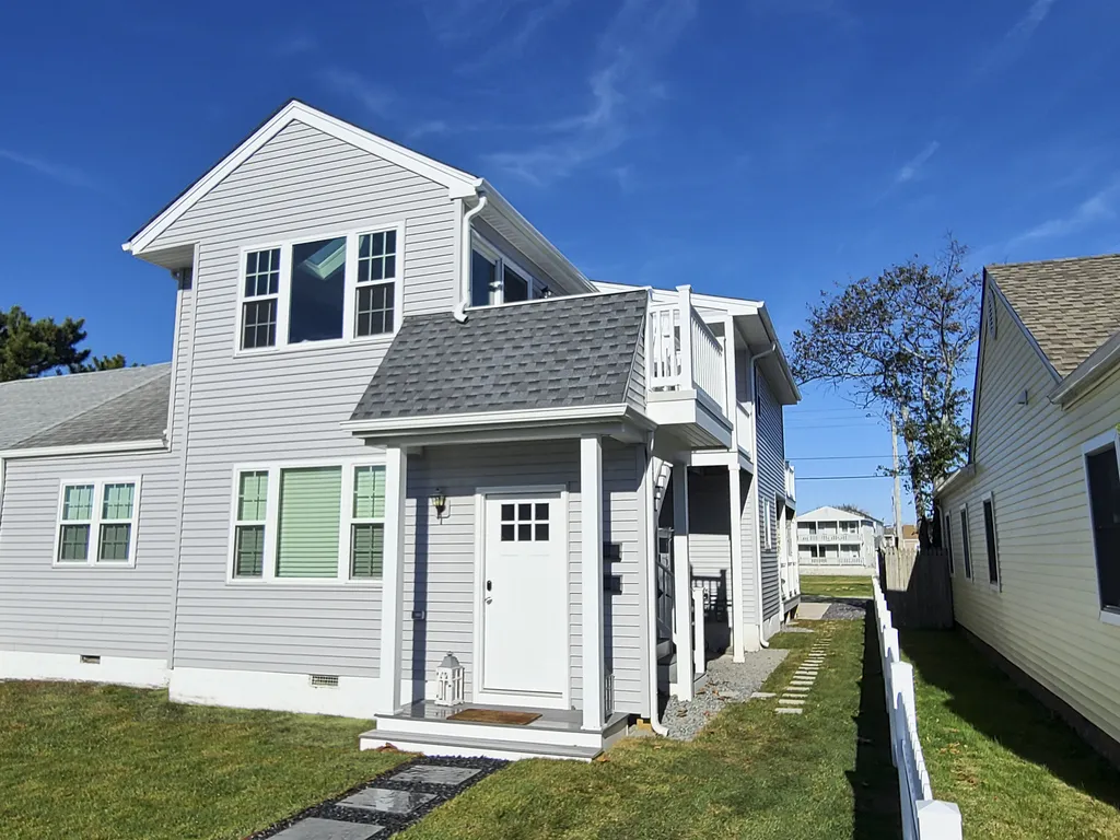 Front of house with side entrance
