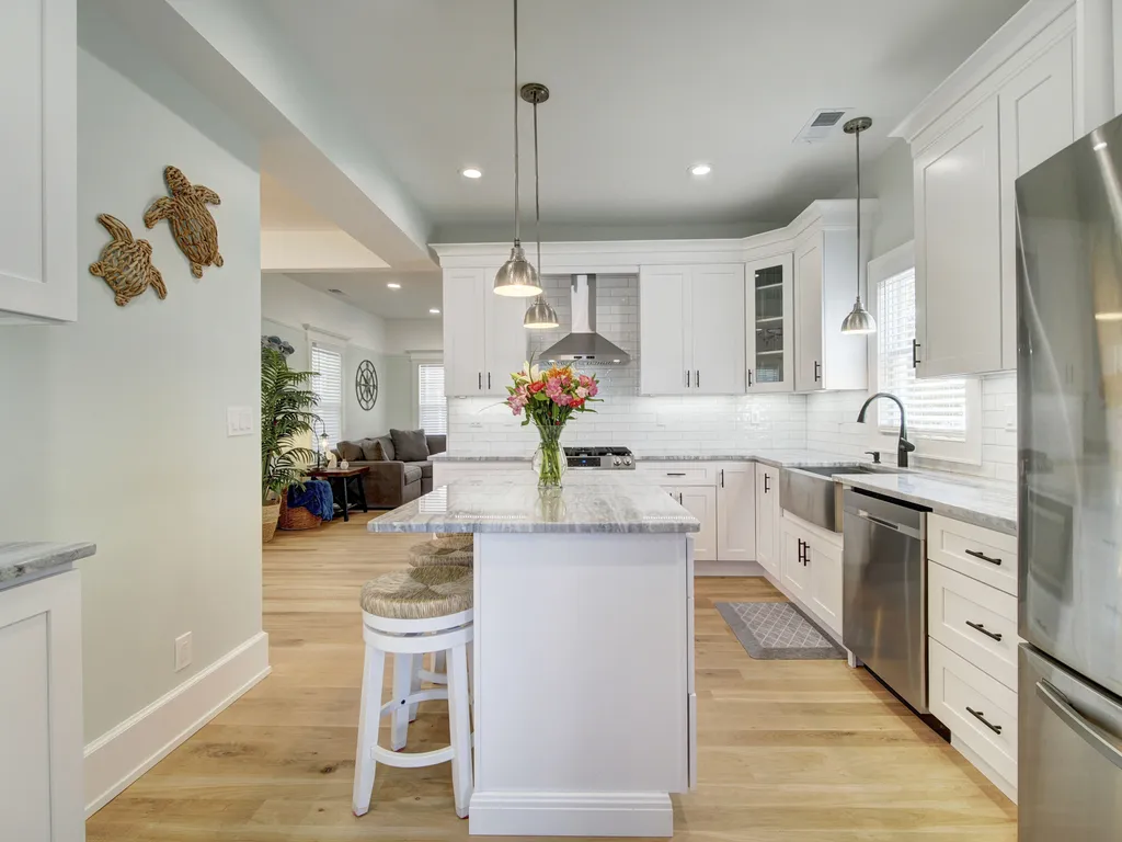 Gorgeous Kitchen is fully stocked with everything you will need