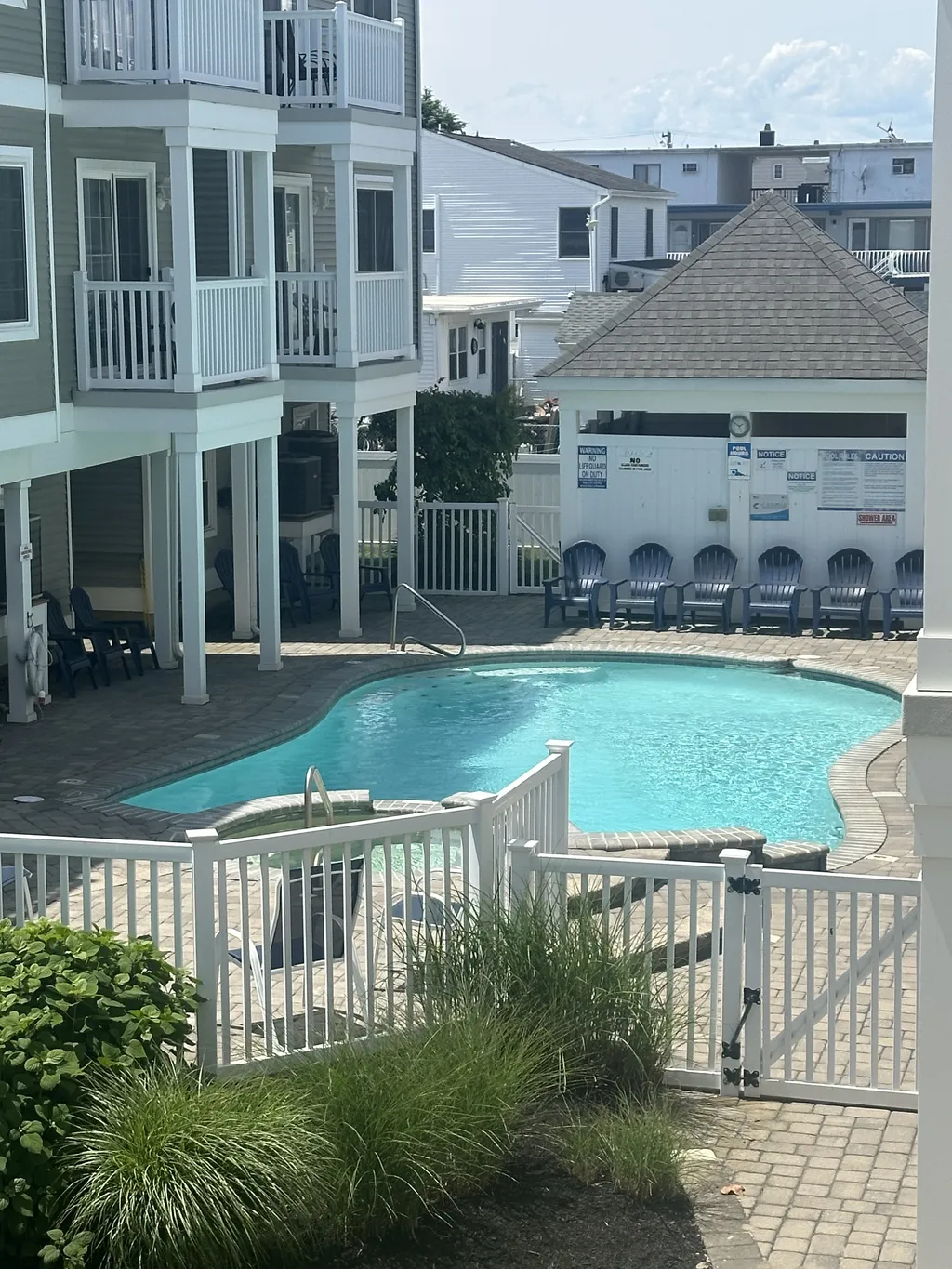 Pool View from Rear Deck