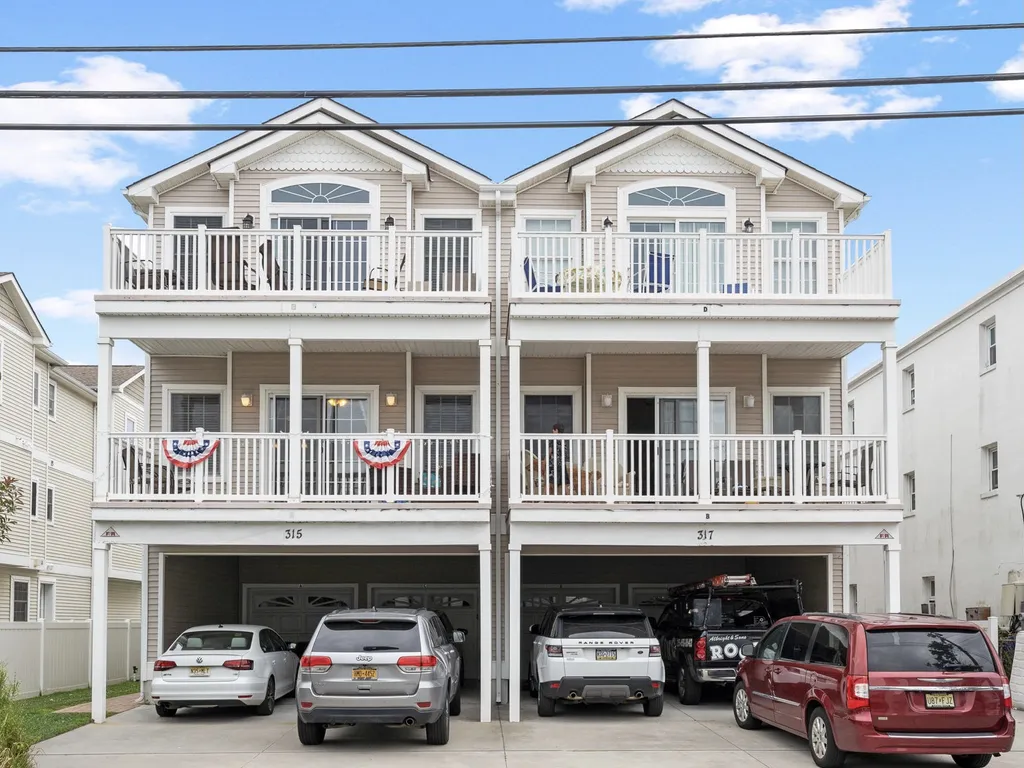 Exterior - A is bottom left unit