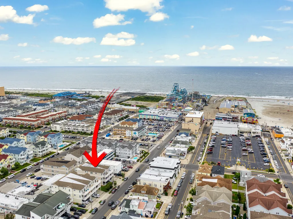 looking East - same block as rides and waterpark