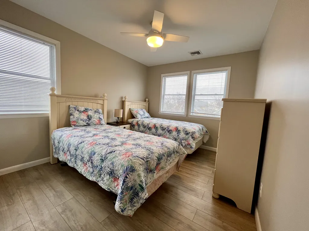 Two twin beds