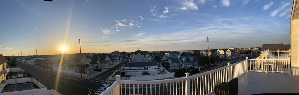 Bay Views and Sunset from Roof Top Deck